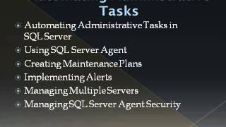 Learn how to maintain a SQL Server 2008 database