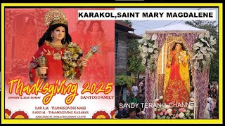 THANKSGIVING KARAKOL,SAINT MARY MAGDALENE,KAWIT,CAVITE.JANUARY 12,2025