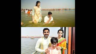 Nara Lokesh with his family at #MahaKumbhMela2025 #MahaKumbh #Prayagraj #Prayagrajkumbh