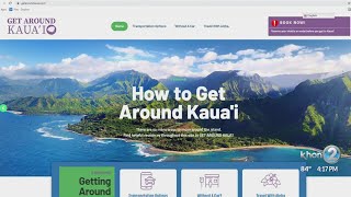 New website provides Kauai transportation options during rental car shortage