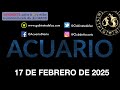 horóscopo diario acuario 17 de febrero de 2025.