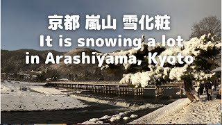 #45【4K】京都 嵐山_雪化粧_Arashiyama, Kyoto loaded with snow is also beautiful I think