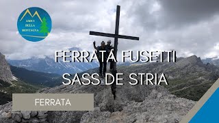 Ferrata S.Ten. Fusetti e Cima Sass de Stria 2477m dal Passo Valparola Falzarego Dolomiti