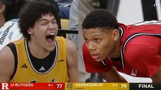 Dylan Harper, Ace Bailey \u0026 #24 Rutgers Get Tested At Kennesaw State | Full Recap | November 24, 2024