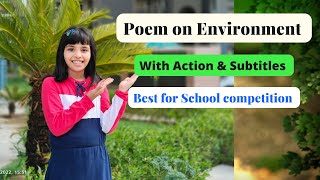 Environment Day Poem | English recitation competition on Nature/Environment