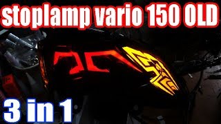 modifikasi Stoplamp honda vario 125/150 OLD LED || chudax bikers shop