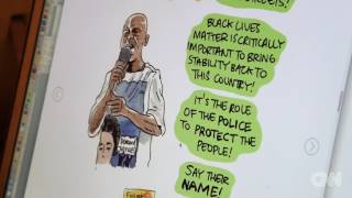 See the convention protest art already on display
