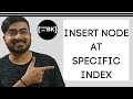 Insert New Node at Specific Position (Given Index) in a Linked List in Java