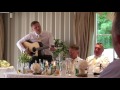 Funniest best man wedding song !! Memories keeps yesterday alive