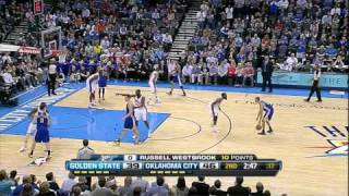 02.17.12 - Thunder vs Warriors - Russell Westbrook Thunders Dunk