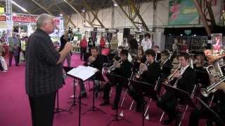 Thierry CAENS dirige l'Hymne Sud Africain  à la Foire Gastronomique de Dijon 2013