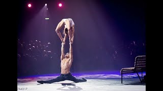 Acrobatic hand to hand duo show