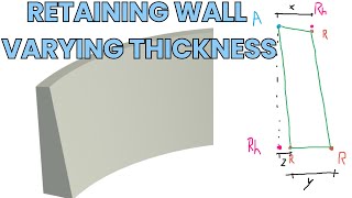 Revit adaptive family - curved, sloped and varying thickness retaining wall