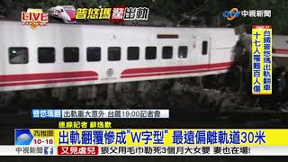 普悠瑪翻車 366人搭乘 今假日載客率97% │中視新聞 20181021