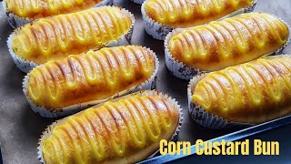 Roti Kastad Jagung | Corn Custard Bun | Improved Recipe | Breadmaker