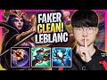 FAKER IS SUPER CLEAN WITH LEBLANC! - T1 Faker Plays Leblanc MID vs Yone! | Season 2024