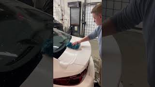 Nettoyage extérieur 🧼✨ sur cette Mazda 3 2024 #detailing #cleaning #car #clean #foam #satisfying