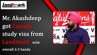 Mr. Akashdeep Singh From Kapurthala Got #Canada_Study_Visa