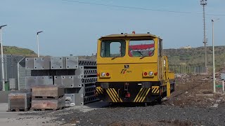 Lavori elettrificazione Piraineto - Trapani + treni cantiere in sosta ad Alcamo Diramazione!