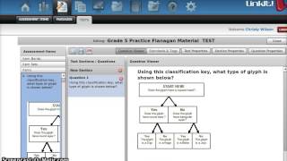 how to create a test in LinkIt using Flanagan Material