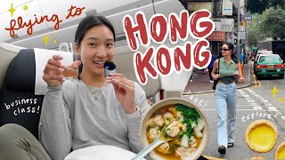 HONG KONG VLOG 🇭🇰 my first time in HK, where to explore + eat, & flying business