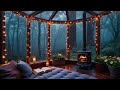 cozy forest hideaway 🌿 natural heavy rain sounds for deep sleep ambience for focus u0026 relaxation ✨