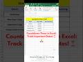 How to Create a Countdown Timer in Excel in 10 Seconds! ⏰ #excel #excelshorts