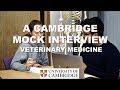 Cambridge Mock Interview for Veterinary Medicine