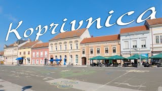 Koprivnica - Exploring City park and town centre, Croatia