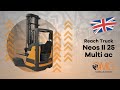 Neos II 25 MULTI ac - OMG Multi-directional forklift truck with retractable mast.