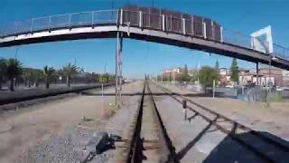 Drivers view Transperth A series railcar - Fremantle to Midland A and B patterns - high speed