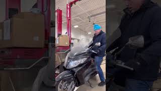 Picking up my Suzuki Burgman 400 from Gerald Kia…