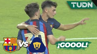 ¡POKER PARA EL BARCA! Gol de Pedri | Barcelona 4-0 Pumas | Joan Gamper 2022 | TUDN
