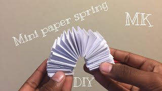 HOW TO MAKE A MINI PAPER SPRING/SLINKY!