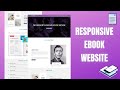Create A Responsive E-Book Website Design Using HTML - CSS - JAVASCRIPT