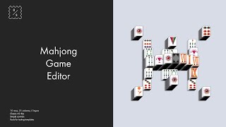 Mahjong Game Editor (Unity Asset Store) - Overview