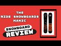 The 2022 Ride Manic Snowboard Review