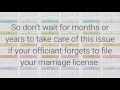 marriage licenses 3 common mistakes