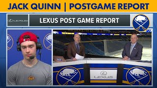 Jack Quinn After Scoring Goal In 4-2 Win | Buffalo Sabres