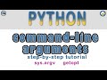 How to parse command line arguments with Python using getopt.
