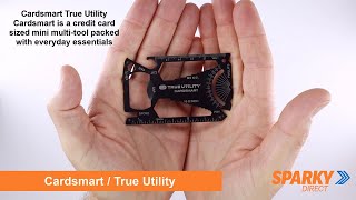 True Utility Cardsmart is a credit card-sized mini multi-tool packed with everyday essentials