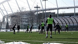 Portowcy trenowali pod Stadionem Śląskim