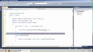 Using Thread Pool in C#.Net Tamil