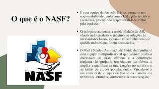 Saúde Coletiva: NASF (Núcleo Ampliado de Saúde da Família)