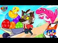 Color Squad and Mommy Dinosaur Rescues Colorful Dinosaur Eggs | Kids Cartoon | Dino World Stories