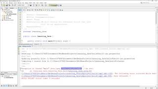 LEARNING JAVA: Runtime Error
