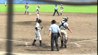 【高校野球】第97回選手権高知大会決勝戦2015.07.29　明徳義塾－高知　9回表②　代打西村、逆転タイムリースリーベース