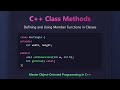 C++ Class Methods: A Beginner's Guide to Member Functions