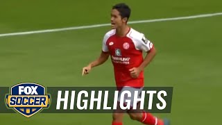 Yoshinori Muto equalizes for Mainz | 2017-18 Bundesliga Highlights