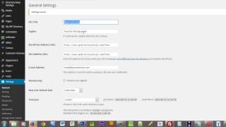 WP General Settings